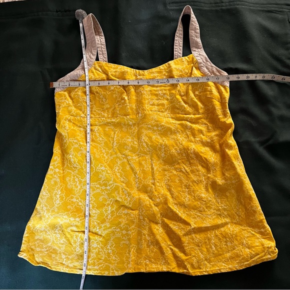 Patagonia Yellow Hemp Tank with Button Back - Picture 5 of 7